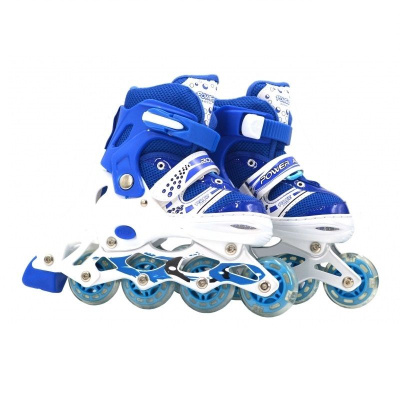 Роликовые коньки 1Toy 39-42 передние колеса со светом  синий
