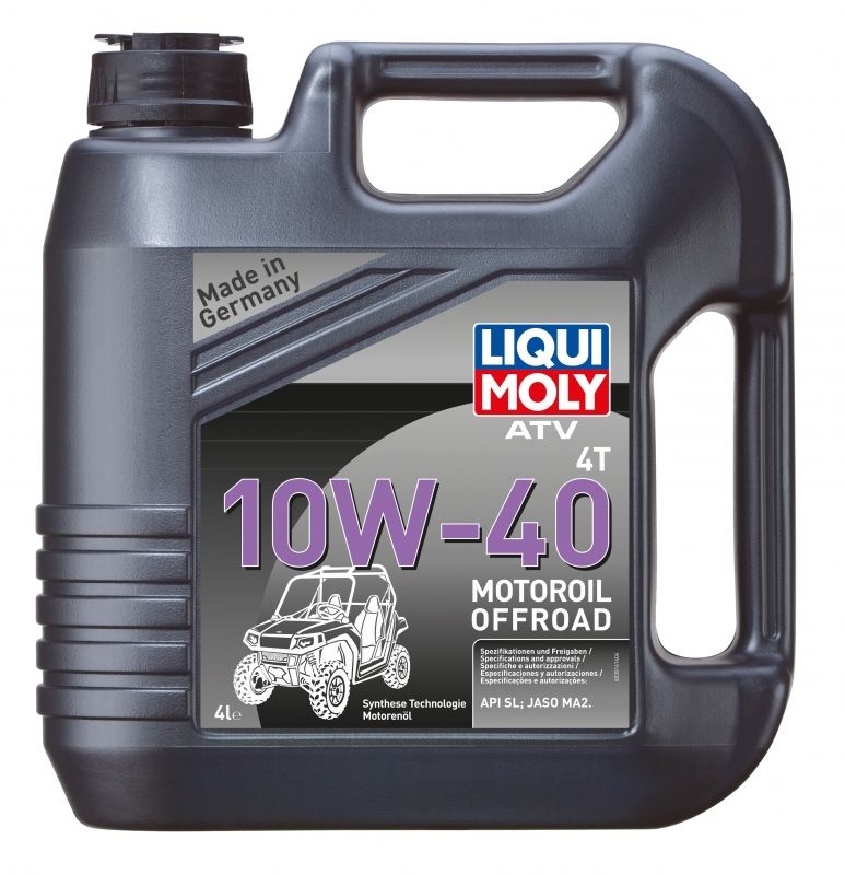 масло синтетическое liqui moly 4- х т 10w40 для атv и мотоциклов 4 л. 7541