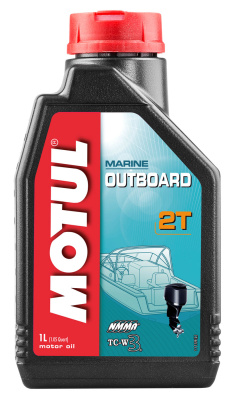 Масло минеральное моторное лодочное MOTUL 2 х т OUTBOARD 1л 102788