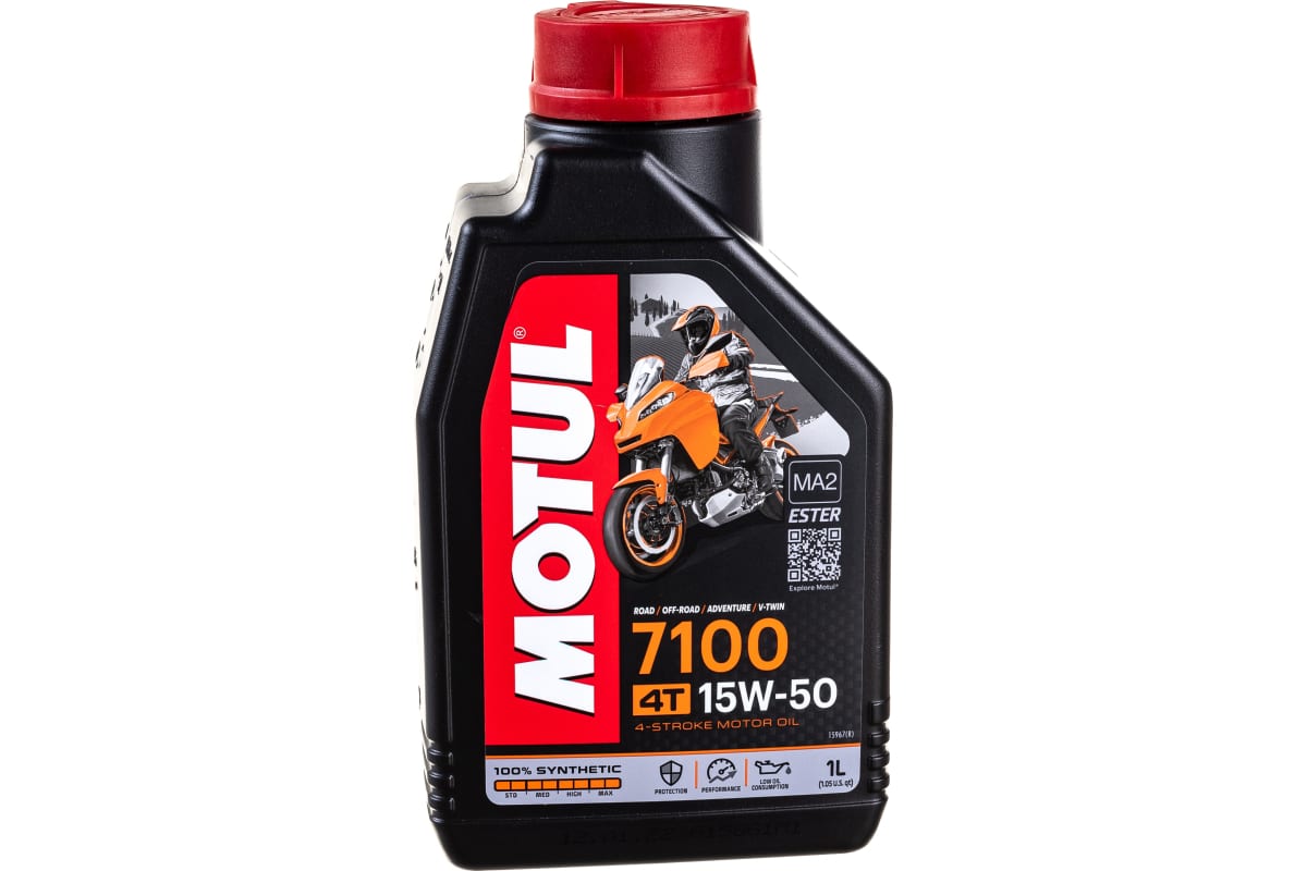 масло синтетическое motul 4-х т 7100 15w50 1л. sn 104298