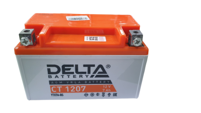 Аккумулятор для мототехники DELTA CT 1207 12В 7Ач