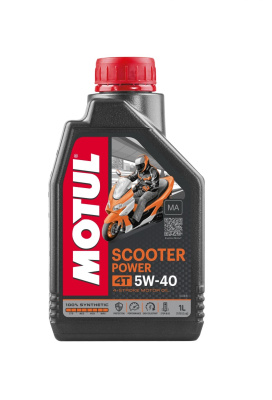 Macло синтетическое для скутеров SCOOTER POWER 4T MA 5W40 1л MOTUL 105958