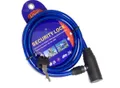 Замок вело 10390 трос 8*1000 мм TRIX ключ синий