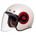 Шлем SMK Retro Jet Gloss White GL130