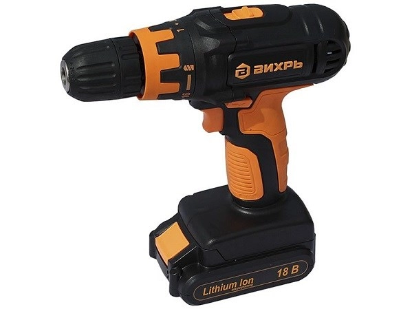 Дрель-шуруповерт аккумуляторная Вихрь ДА-18Л-2К 72/14/9 