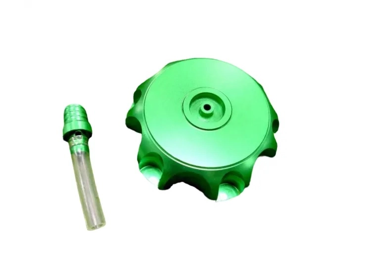 Пробка бензобака кросс/TTR 125-250 зеленая с втулкой испарителем