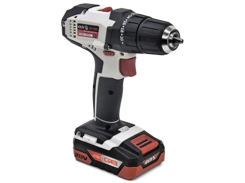 Дрель-шуруповерт аккумуляторная Elti CDB-20PGB (АКБ 2шт)