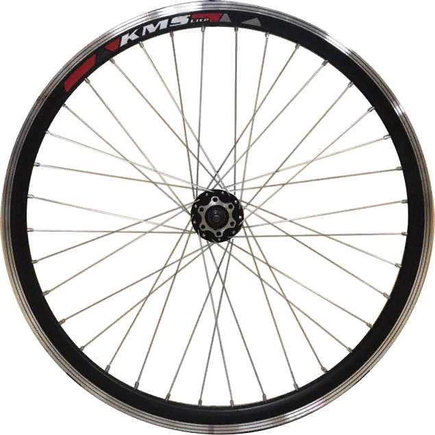 Обод 26 передний алюминевый под диск 6 отверстий черный