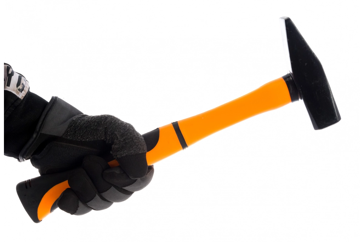 Молоток-гвоздодер 800гр фиберглассовая ручка квадратный боек Вихрь 73/6/8/7