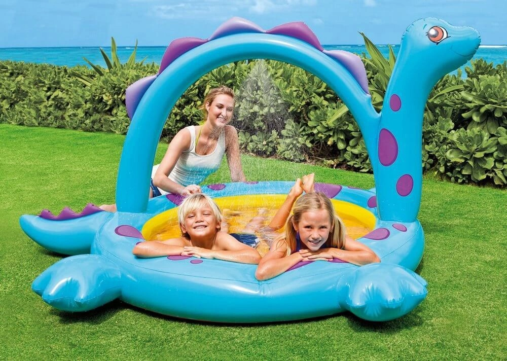 Бассейн с фонтанчиком INTEX Дино 117х165х229 см 57437