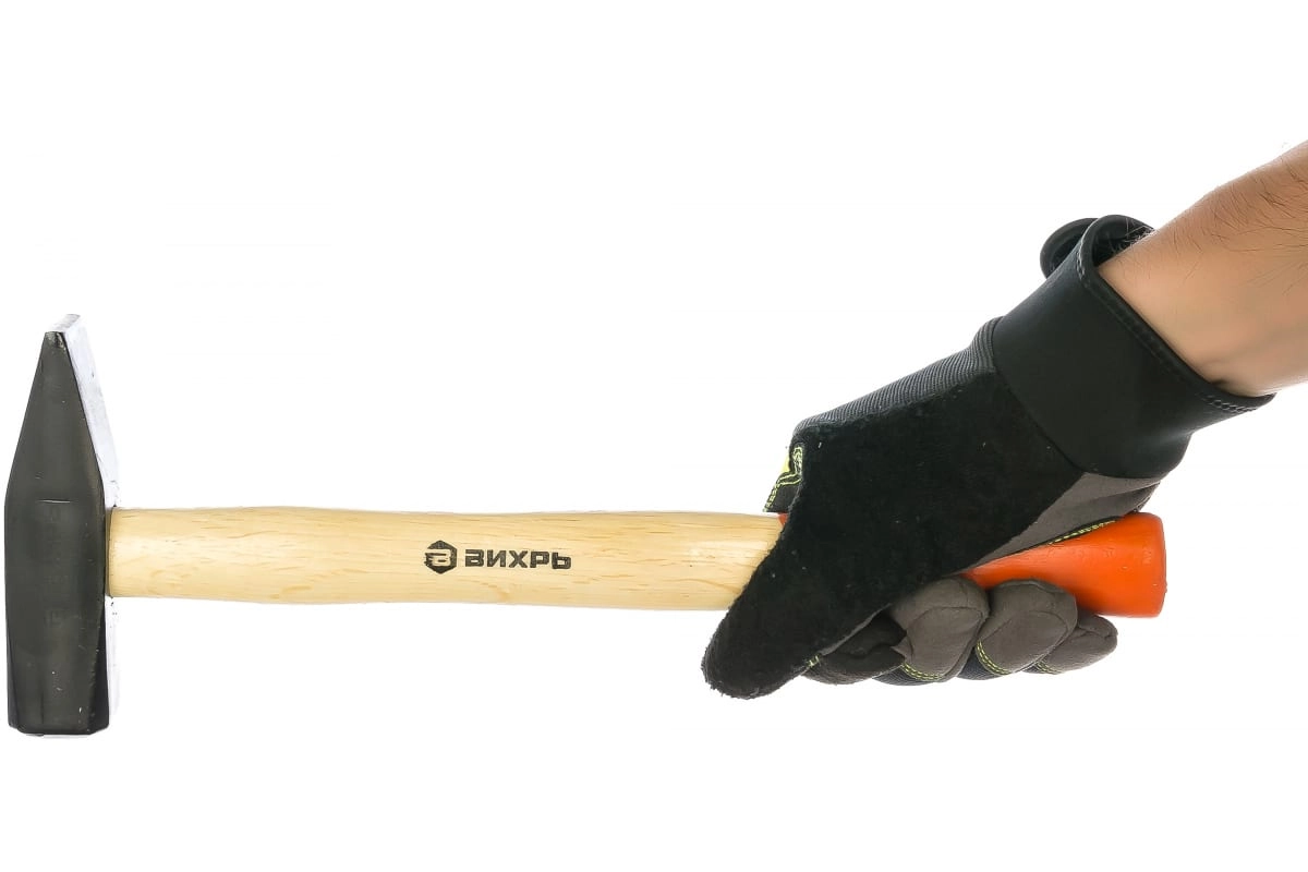 Молоток 600гр квадратный боёк деревянная ручка Вихрь 73/6/8/3