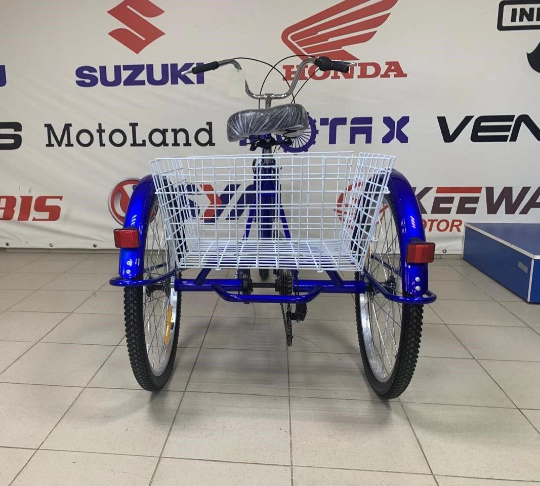 Велосипед Фермер-Байк 24&quot;,3-х кол,корзина передняя,задняя,фонарь