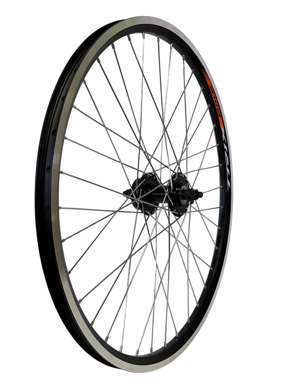 Обод 24 передн двойной,алюмин.D.19.4х21.4,черный.гайки TRIX