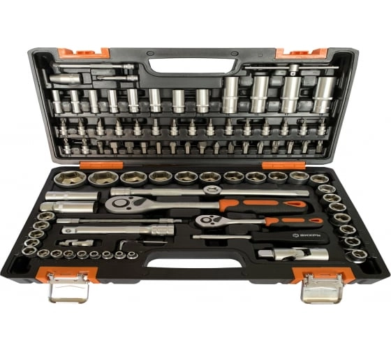 Набор инструментов,1/2,1/4,CrV,в кейсе 94 предм Вихрь