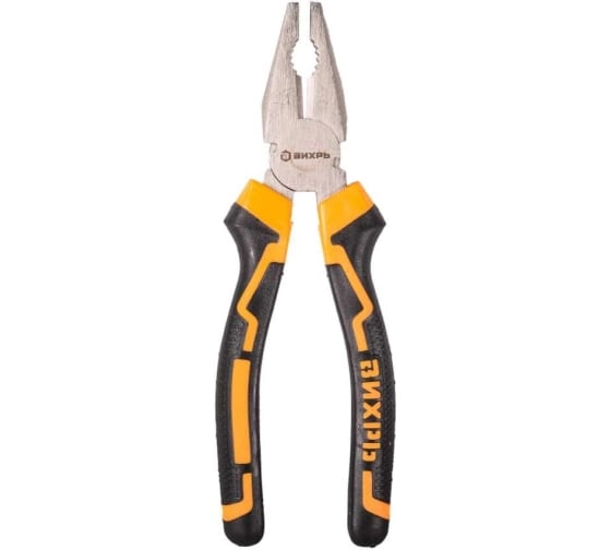 Плоскогубцы Вихрь никелированные пассатижи 200 мм двухкомпонентные рукоятки