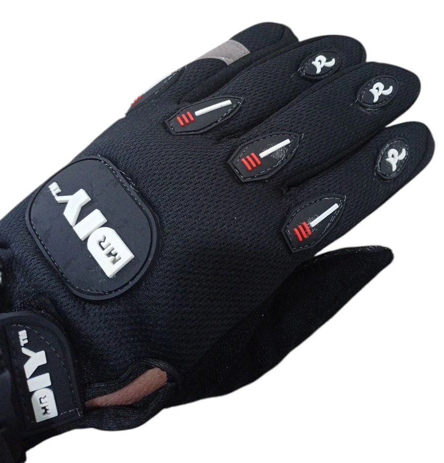 Перчатки вело/мото, mr. IY,с пальцами,прорезиненные,синие