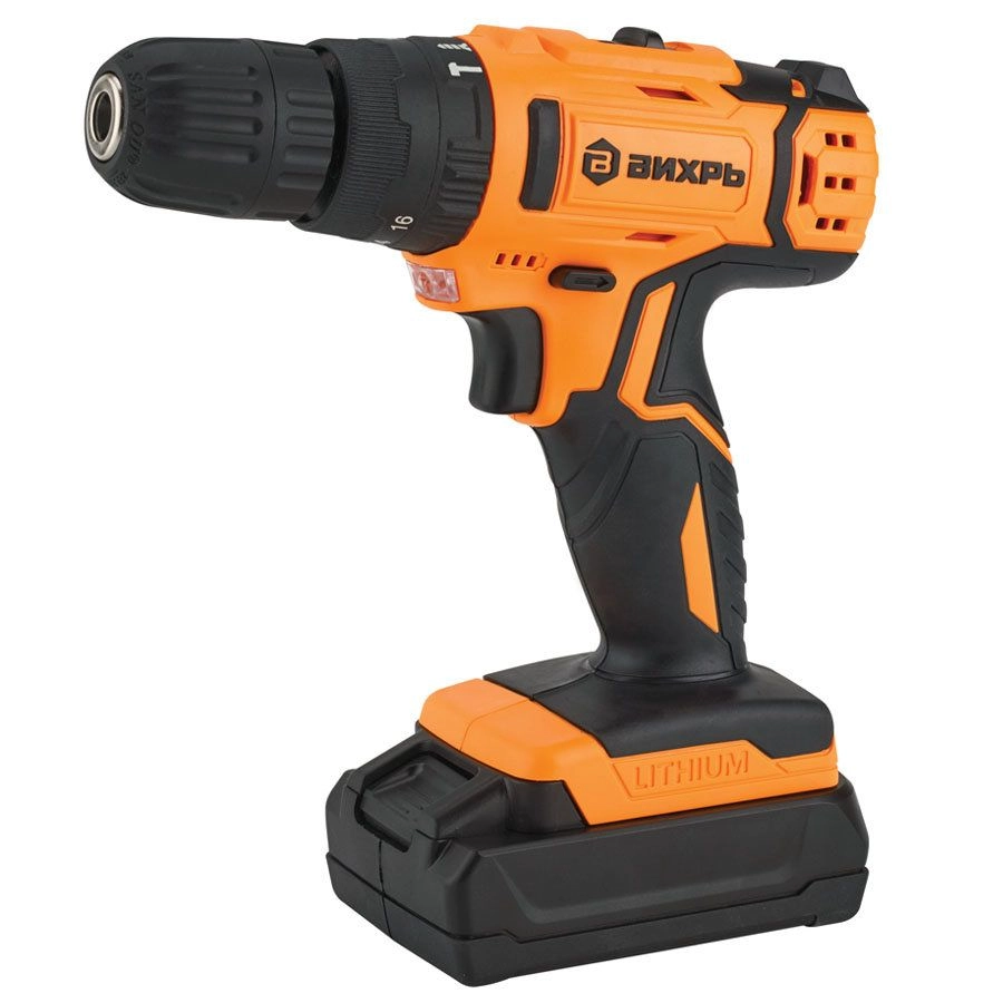 Дрель-шуруповерт аккумуляторная Вихрь ДА-24Л-2КУ