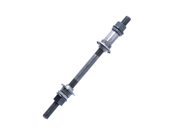 Ось задн.колеса вело МТВ 3/8*180,конуса с пыльн.серая,IMM-225