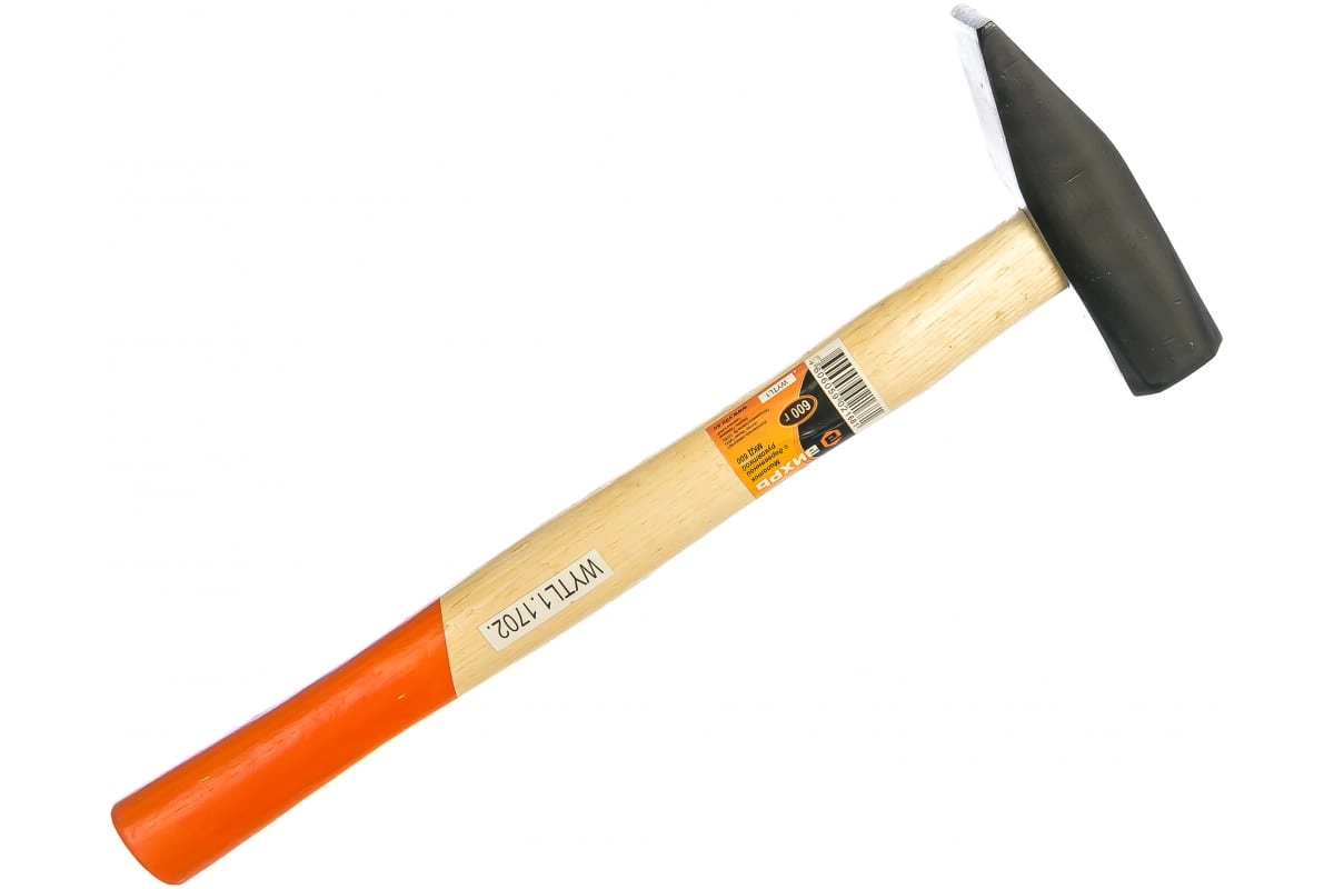 Молоток 600гр квадратный боёк деревянная ручка Вихрь 73/6/8/3