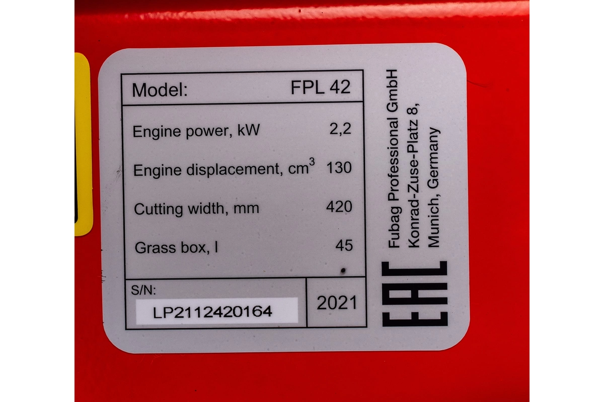 Газонокосилка бензиновая Fubag FPL 42
