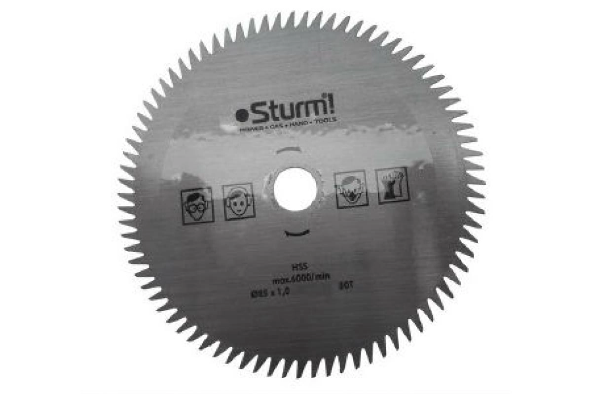 Диск HSS из быстроущей стали Sturm CS5060MS-85-15-1.0-80