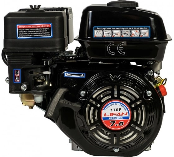 Двигатель Lifan 170 F ECO D19 7 л.с
