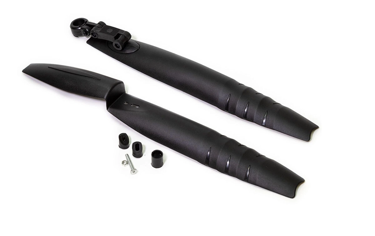 Крылья 24&quot;-26&quot;перед.в шток вилки,задн.за подседельный штырь;ширина 60мм,пластик