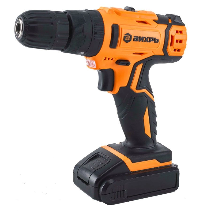 Дрель-шуруповерт аккумуляторная Вихрь ДА-18Л-2КУ 72/14/17