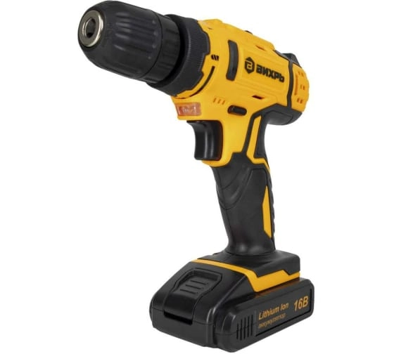 Дрель-шуруповерт аккумуляторная Вихрь ДА-16Л-2К 2,0 А/ч