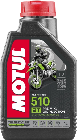 Масло моторное MOTUL 2-х т 510 1л Technosynthese 104028