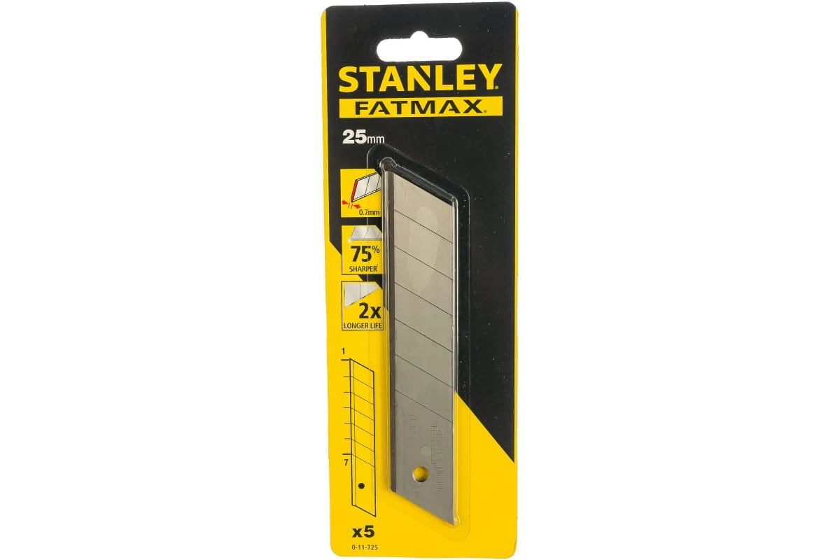 Лезвие STANLEY FATMAX 25мм 0-11-725 уп. 5шт 