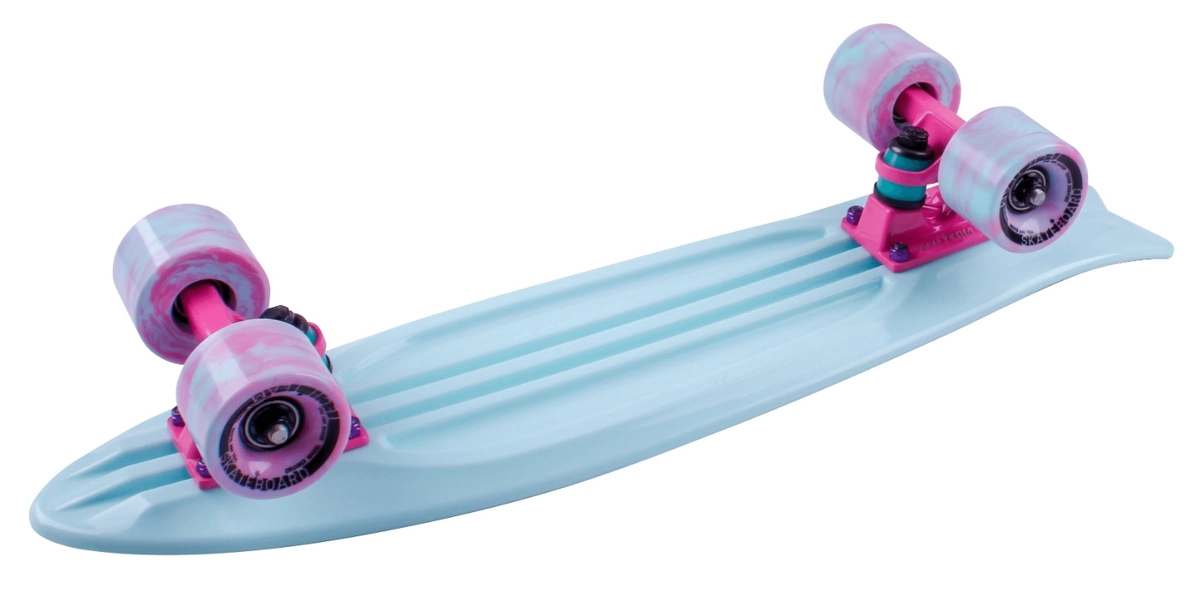 Скейтборд Fishboard 23 голубой TECH TEAM