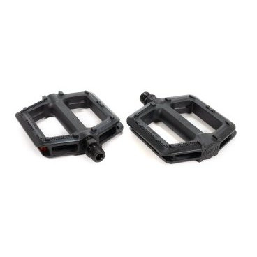 Педали TRIX PLATFORM алюминиевые,107x98мм,резьба 9/16&quot;,с шипами,черные