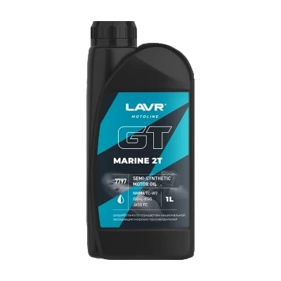 Масло LAVR 2-х тактное лодочное 1л GT Marine  LN7797