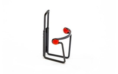 Держатель фляги TRIX,крепление на раму,алюминий,с красными фиксаторами,крашеный черный