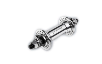 Втулка передняя 36H,алюмин.,3/8''х100x140мм, серебряная,гайки,SHUNFENG 00-10003980