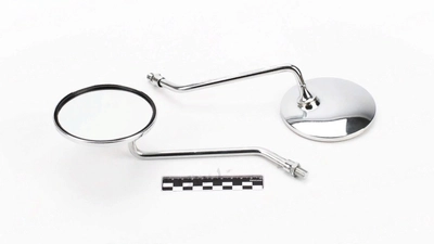 Зеркала мото d10 mm ZX- 079  Альфа хром