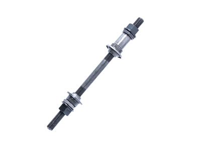 Ось задн.колеса вело МТВ 3/8*180,конуса с пыльн.серая,IMM-225
