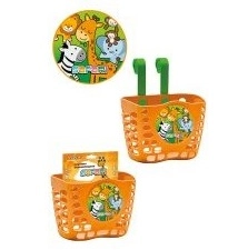 Корзина TRIX Safari детская 12&quot;-16&quot;,крепление на руль,190х125х140мм,пластиковая,оранжевая