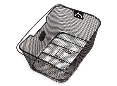 Корзина на багажник,400х170х280мм,быстросъемная,с ручкой,стальная,черная