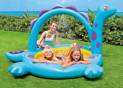 Бассейн с фонтанчиком INTEX Дино 117х165х229 см 57437