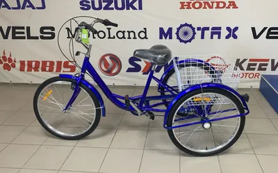 Велосипед Фермер-Байк 24&quot;,3-х кол,корзина передняя,задняя,фонарь