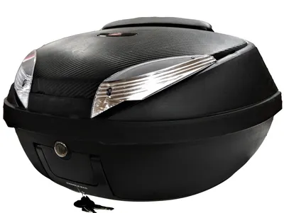 Кофр E 66 большой, черный 52л. ,черн. повороты 