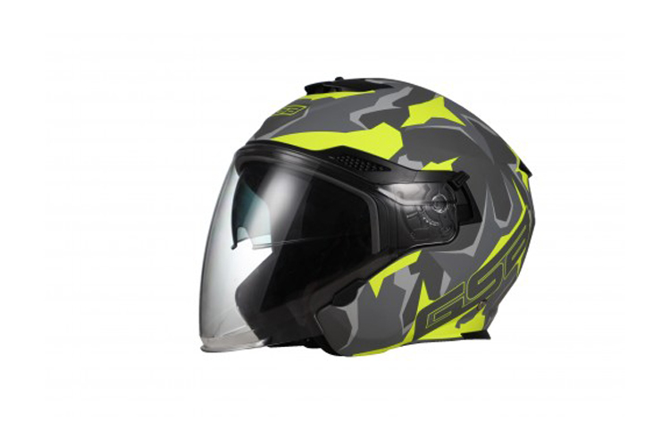 шлем gsb 263-g grey matt/yellow, s