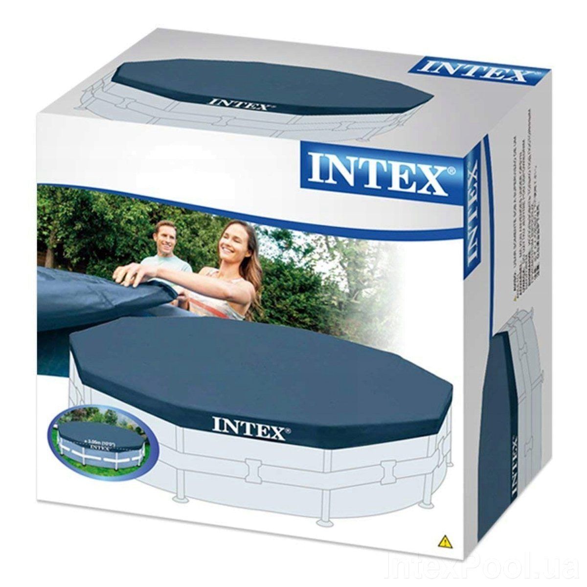 тент для каркасного бассейна 366 см intex 28031