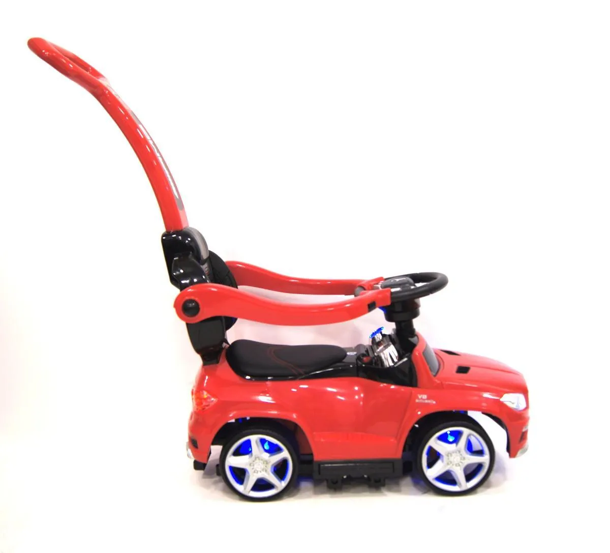 каталка детская river toys мercedes-benz gl63 vip с ручкой