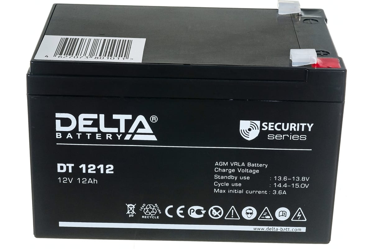акб 12в12а на машинку delta  dt 1212 15*9,7*9,4