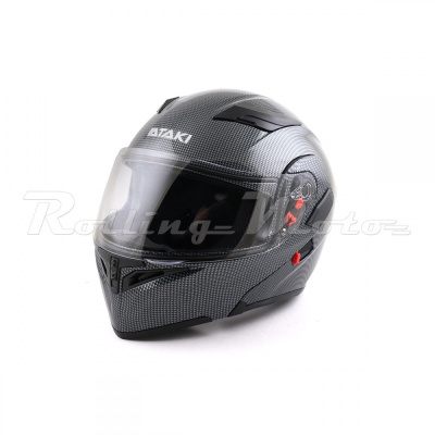 Шлем 902 JK Ataki Carbon (модуляр) (черный/серый глянцевый,XL,020229-598-7957