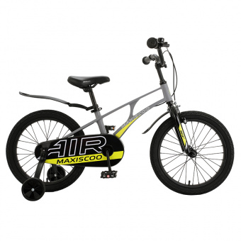 Велосипед детский Maxiscoo Air Стандарт 18" 2023 Серый Матовый
