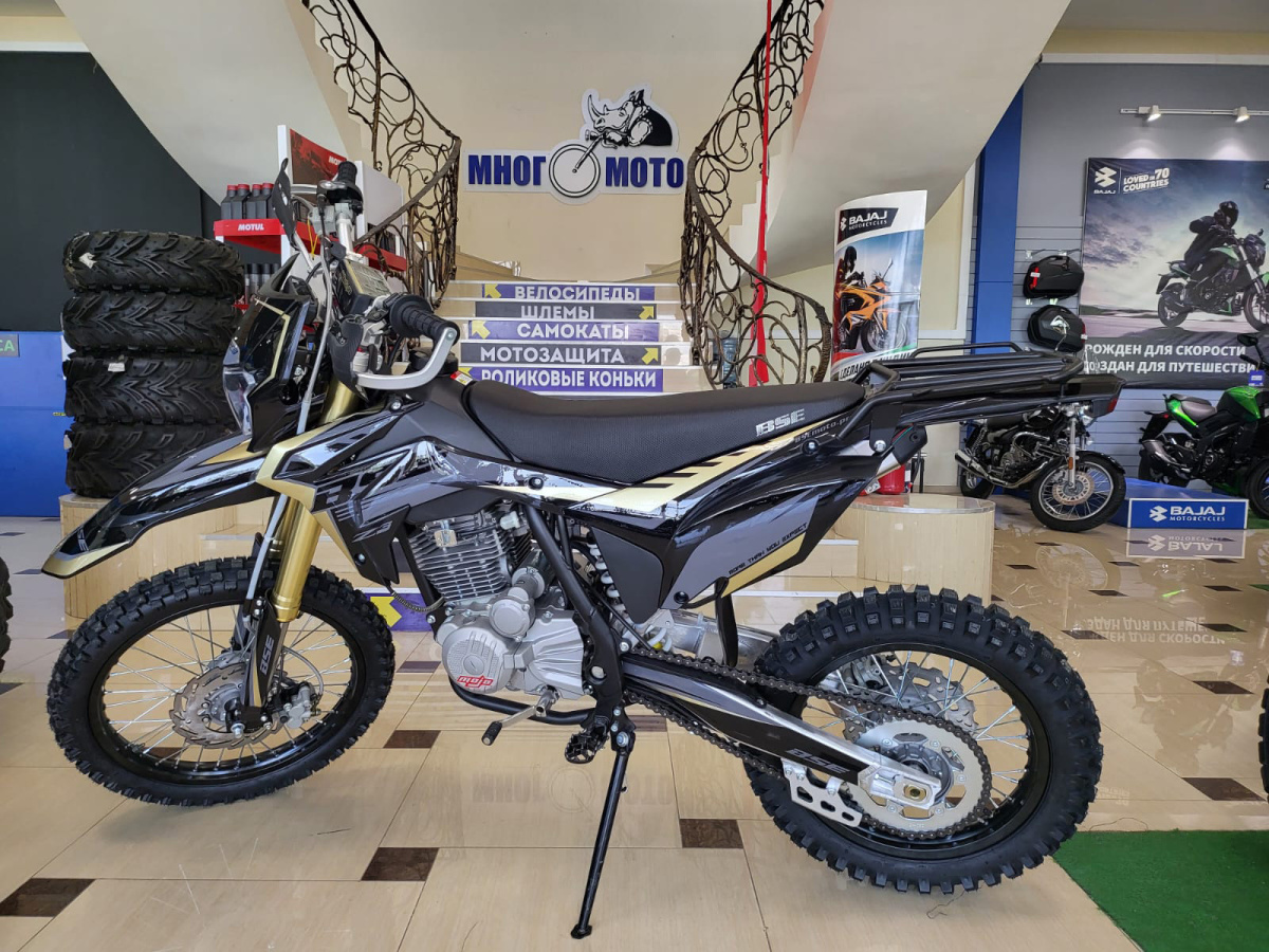 мотоцикл кроссовый bse z3 19/16 gold black/эндуро
